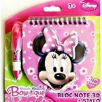 bloc note 3d + stylo Disney Minnie